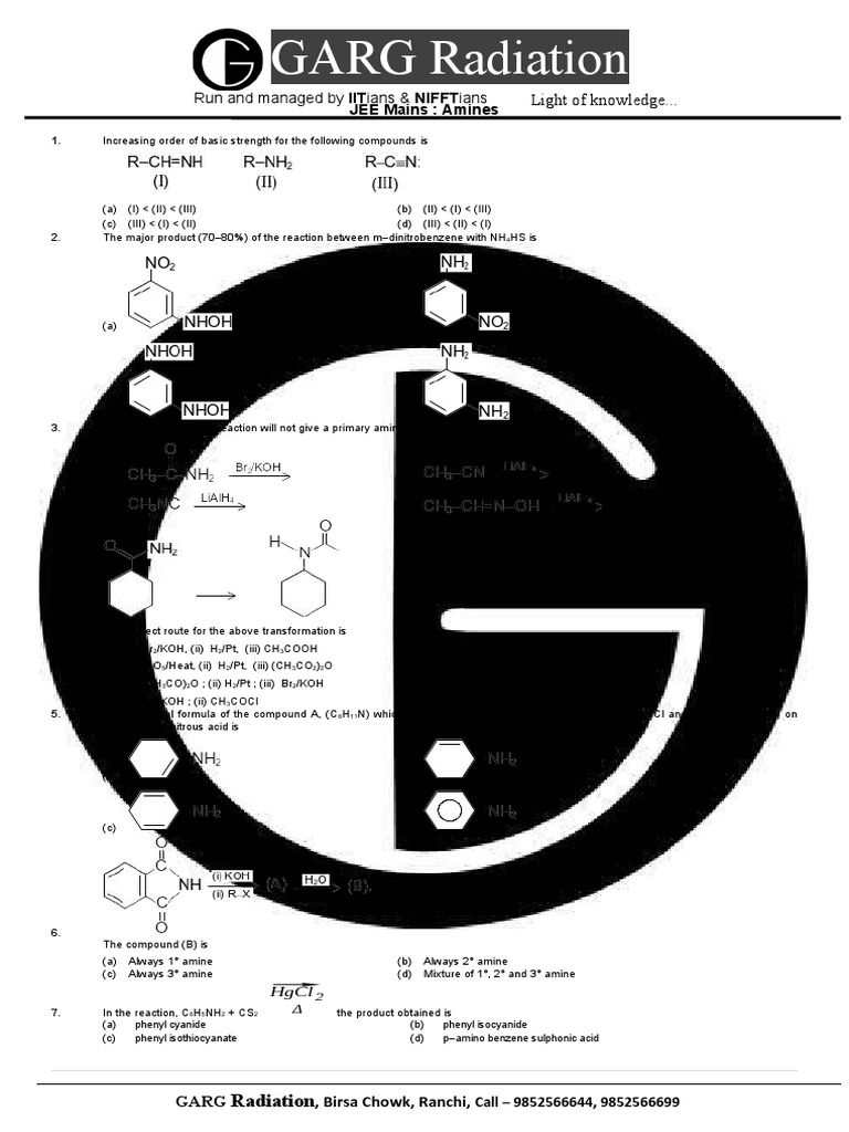Amines | PDF | Amine | Functional Group