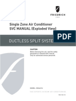 Single Zone Air Conditioner SVC MANUAL (Exploded View) : Caution