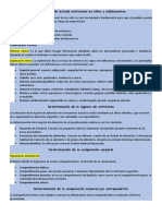 Valoración Del Estado Nutricional en Niños y Adolescentes