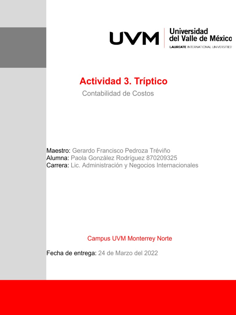Act 3 - Tríptico - PGR | PDF | Crecimiento personal y profesional ...