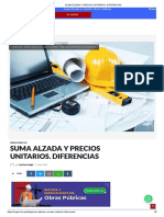 Suma Alzada y Precios Unitarios. Diferencias