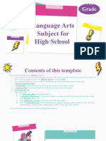 Language Arts Subject For High School - 9th Grade - The Epic Hero's Quest by Slidesgo