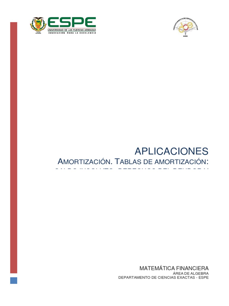 3 2 Amortizacion Tablas De Amortizacion Pdf Amortización Negocio