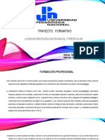 Trayecto formativo de una licenciada en Educación Inicial y Preescolar