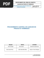 Procedimiento de Almacenamiento y Manejo | PDF | Almacén