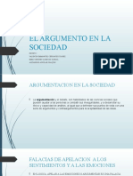 El Argumento en La Sociedad