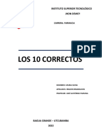 Tarea Los 10 Correctos