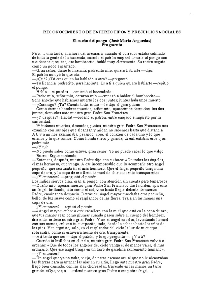 Textos para Estereotipos y Prejuicios Sociales | PDF | Poesía