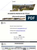 Clase 1 - Inf Gen - Ayudantia Proyecto de Titulo