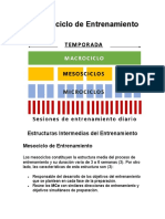 El Microciclo de Entrenamiento