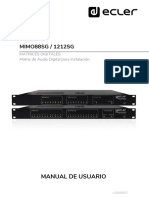 Ecler MIMO88SG-1212SG User Manual ES