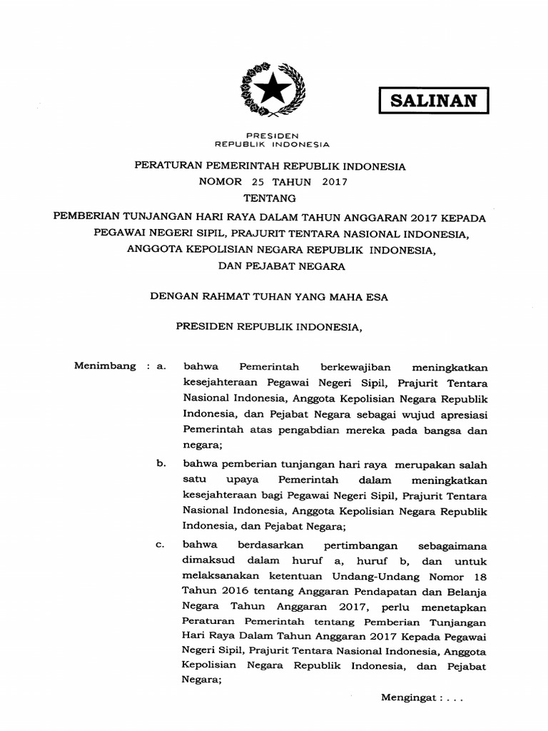 PP 25 Tahun 2017 PDF