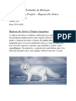 Raposa do Ártico - Projeto de Biologia sobre a espécie Vulpes lagopus