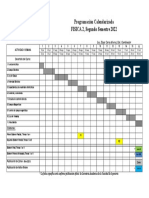 Cronograma Calendarizado Segundo Semestre Julio 2022