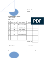 Nota penjualan makanan dan kebutuhan sekolah