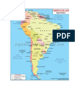 Mapa Politico de America Del Sur