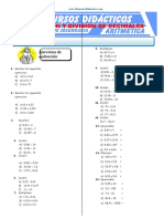 Multiplicación y División de Decimales para Segundo de Secundaria