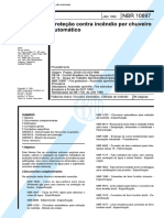 NBR 10897 - 1990 - Sistemas de Proteção Contra Incêndio Por Chuveiros Automáticos — Requisitos