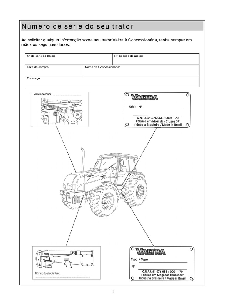 Manual Do Operador - Linha BM | PDF | Trator | Motores