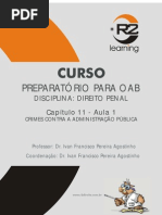 1 Crimes contra  a administração pública art 312 a 327