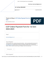 CCP Online Payment Form Receipt