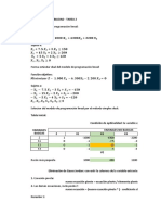 Ejemplo Analisis de Sensibilidad A Un Modelo de Programacion Lineal - Tarea 2 (16-04) 2022