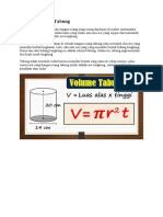 Rumus Volume Tabung