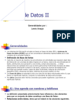 DB II Generalidades