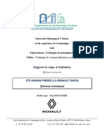 Rapport de Stage HAKAM Frérés Renault