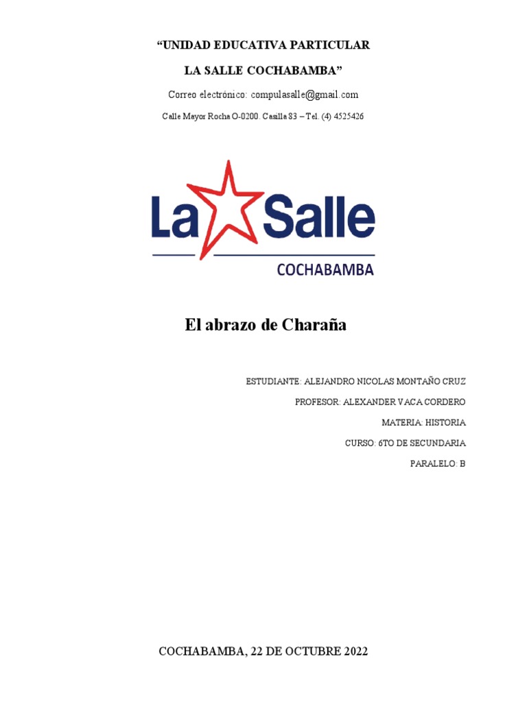 Acuerdo de Charaña PDF América del Sur Relaciones Internacionales