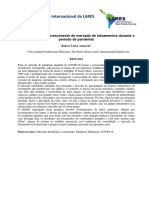 Crescimento de loteamentos no estado de SP na pandemia