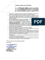 Declaracion Jurada Del Proveedor (3685)