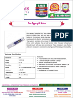 Pen Type pH Meter Specs & Details