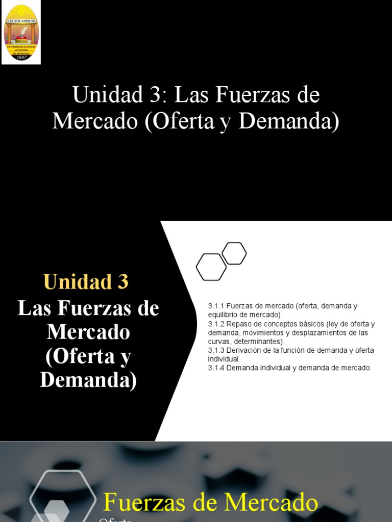 Oferta y Demanda: Equilibrio de Mercado | PDF | Oferta y demanda ...