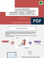 Evaluasi Program PONED