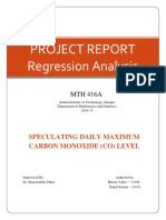 PROJECT REPORT Regression Analysis SPECU