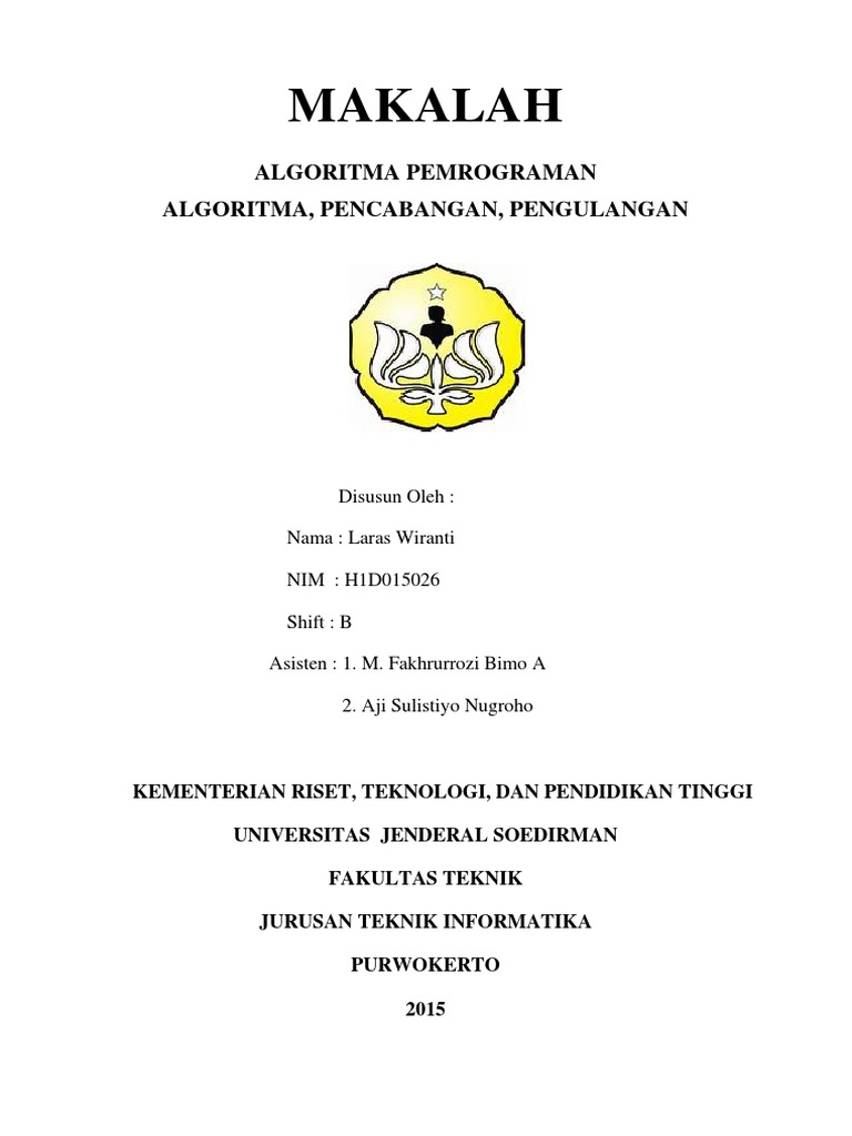 Algoritma dan Pemrograman Dasar | PDF | Metode & Bahan Ajar | Komputer