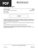 Cambridge IGCSE™: Short Answer and Data Response