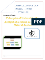 Right of Friend As A Part of Natural Justice (Admin Law) F