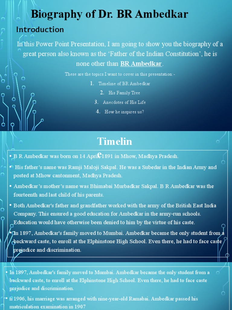 Biography Br Ambedkar Pdf