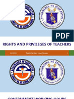 Rights and Privileges of Teacher