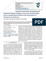 Strategy For Improving The Knowledge Management of Industrial Dispute Mediators Based On The Knowledge Based Organizational Model at The Department of Manpower in Makassar