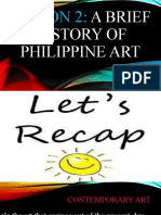 Lesson 2 History of Philippine Art