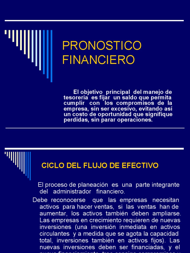 Pronostico Financiero PDF Inversiones Business