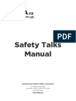 Safety Talks Manual: Infrastructure Health & Safety Association