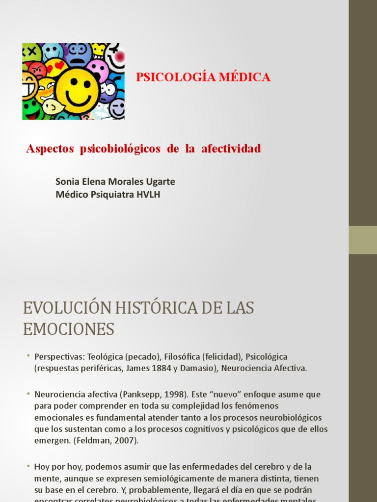 Psicobiología de la Afectividad | PDF | Las emociones | Sistema límbico