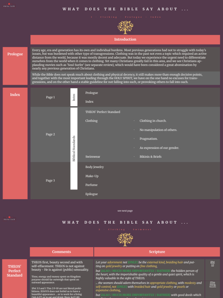 Biblical Guidance on Clothing Modesty | PDF | Modesty | Clothing