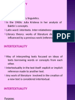 Intertextuality and Intratextuality - Tagged