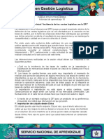 Evidencia 8: Sesión Virtual "Incidencia de Los Costos Logísticos en La DFI"