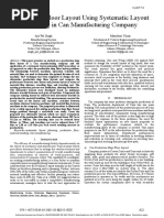 Production Floor Layout Using Systematic Layout